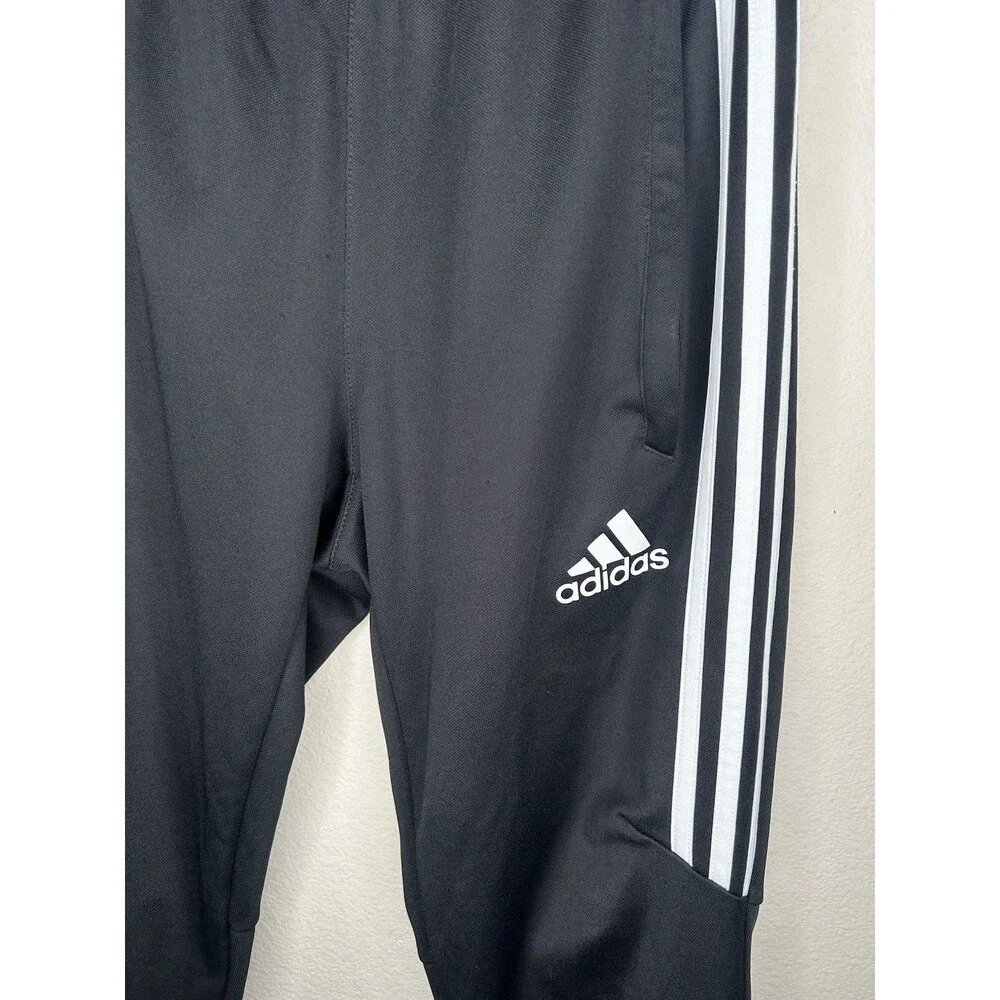 Adidas Mens Size Small Classic Black Soccer Tiro Training Athletic Pants *READ*